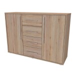 Nábytek Mikulík Komoda ELITE M - hl. 43 cm ROZMĚR: (š/v/h) 120 x 86 x 43 cm