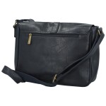 Stylová dámská koženková crossbody kabelka Arjona, tmavě modrá