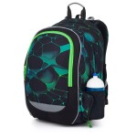 Školní batoh se zelenými prvky Topgal CODA 25019 SET LARGE