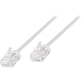 LogiLink CQ3111U RJ45 síťové kabely, propojovací kabely CAT 6A U/UTP 20.00 m bílá extrémně tenký , flexibilní provedení, samozhášecí, bez halogenů 1 ks
