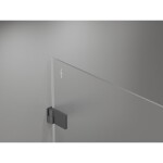 MEXEN/S - Lunar-B sprchový kout dveře křídlové levá 100 x 100, transparent, grafit metal 832-100-100-95-00-L