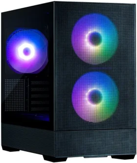Zalman P30 AIR černá / Počítačová skříň / ATX / 3x 140mm ARGB / USB-A 3.0 + USB-C / bez zdroje / průhledná bočnice (P30 AIR Black)