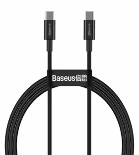 Rozbaleno - Baseus CATYS-B01 Kabel USB-C (M) - USB-C (M) 1 m černá / 100W / rozbaleno (CATYS-B01.rozbaleno)