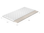 Topper z latexu na matraci Rozměr: 90 x 200 cm, Potah: Hypoalergenní potah