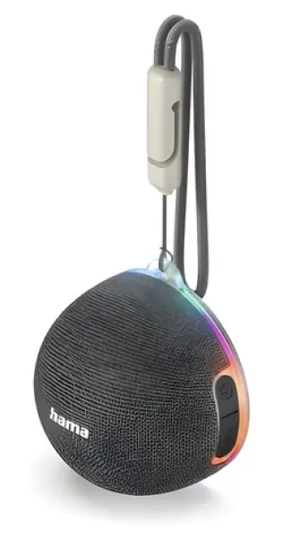 Hama MagBuddy šedá / Bluetooth reproduktor / 5 W / magnetický kroužek / LED podsvícení / Bluetooth 6.0