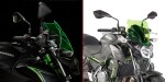 A4117Gr plexi zelené "Lime" Kawasaki Z 650 (17-19), vxš280x330 mm