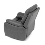 TV a relaxační křeslo s elektrickým ovládáním, potah šedá látka v dekoru vintage, 1 motor 240V