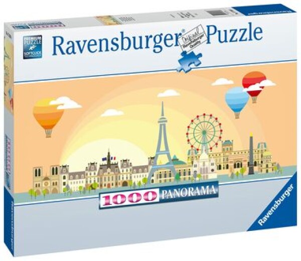 RAVENSBURGER Panoramatické Den v Paříži 1000 dílků