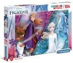 Clementoni Puzzle Supercolor Glitter - Frozen 2, 104 dílků - Směr