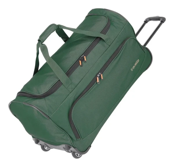Travelite Basics Fresh Wheeled Duffle Dark green 89 L TRAVELITE-96277-86