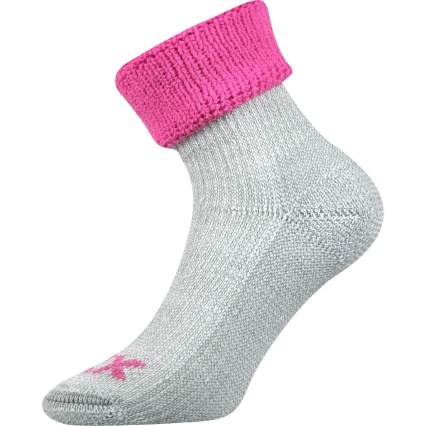 VOXX Ponožky zimní dámské QUANTA z merino vlny RŮŽOVÉ 35-38 104139