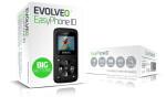 EVOLVEO EasyPhone ID, mobilní telefon pro seniory, černý