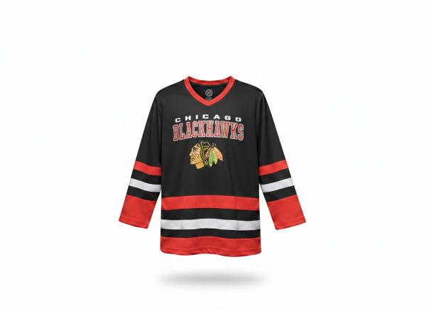 Outerstuff Dětský dres Chicago Blackhawks Fashion Hockey Jersey Velikost: Dětské M (136 – 152)