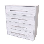 Nábytek Mikulík Komoda ELITE XL - hl. 43 cm - bílý lesk, antracit, aj. ROZMĚR: (š/v/h) 80 x 86 x 43 cm