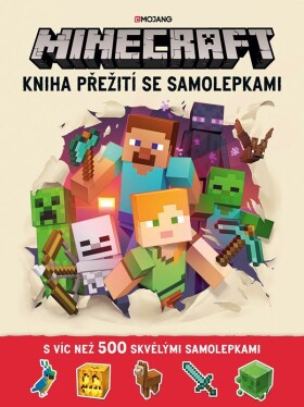 Minecraft Kniha přežití se samolepkami, kolektiv