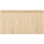 MEXEN/S - Rivel koupelnová skříňka pod umyvadlo 90 cm s deskou, 1 šuplík, reliéf , dub 91A20-09047-1-BFC81