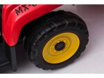Mamido Elektrický traktor s vlečkou T2 červený 12V7Ah EVA kola