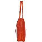 Luxusní dámská kožená kabelka přes rameno Diggian, oranžová