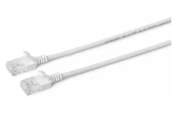 MicroConnect CAT6a U/UTP SLIM 5m bílá / LSZH (V-UTP6A05W-SLIM)