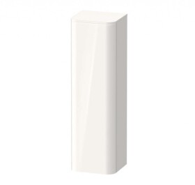 DURAVIT - Happy D.2 Plus Vysoká skříňka 134x40x36 cm, panty vpravo, bílá vysoký lesk HP1261R2222