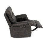 TV a relaxační křeslo s elektrickým ovládáním, potah coffee látka v dekoru vintage, 1 motor 240V