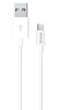 SAVIO CL-124 bílá / Kabel USB-A – Micro-USB / USB 2.0 / 2 m (CL-124)