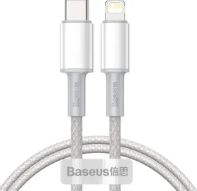 Baseus CATLGD-02 Kabel USB-C (M) - Lightning (M) 1 m bílá / 20W (CATLGD-02)