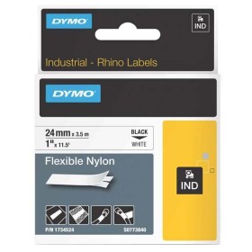 Obchod Šetřílek Dymo Rhino 1734524, S0773840, 24mm, černý tisk/bílý podklad - originální páska