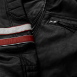 Pánská Kožená Bunda Odile Faye Brixton Černá Velikost: L