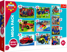 Trefl Puzzle Požárník Sam / 10v1 - Stodůlka