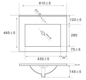 COMAD - Nábytkové umyvadlo 60cm 5907441298896