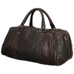 Trendy kožená cestovní taška GW Absolon, tmavě hnědá