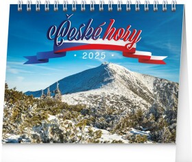 Kalendář 2025 stolní: České hory, 16,5 13 cm