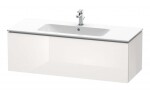 DURAVIT - L-Cube Umyvadlová skříňka 40x122x48 cm, 1 zásuvka, lesklá bílá LC614302222