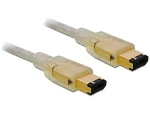 Delock FireWire FW400 6 Pin samec/samec šedá / FireWire kabel / 3 m (82575)