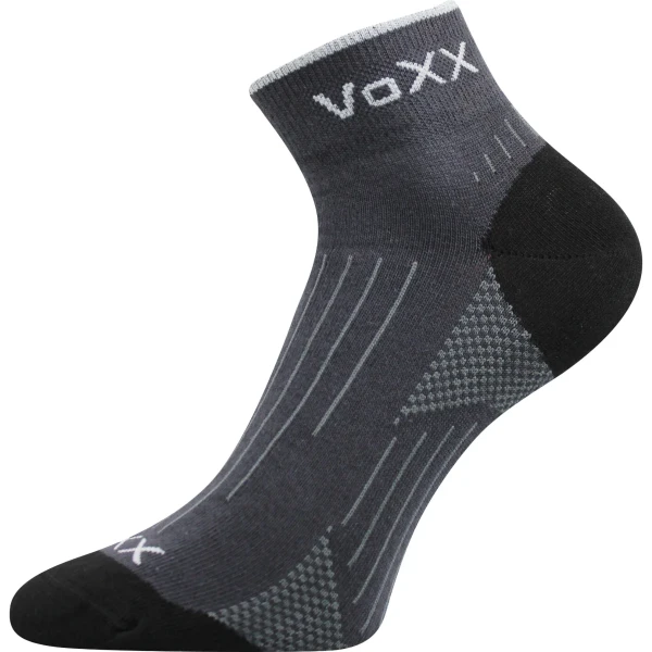 VOXX Ponožky sportovní slabé AZUL tmavě šedé (3 páry) 39-42 117389