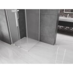 MEXEN/S - Velar L sprchový kout, posuvné dveře 120 x 120, dekor, bílá 871-120-120-33-20