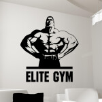 Samolepka Elite Gym Barva: červená, Velikost: 80 x 85 cm