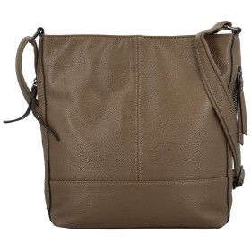 Módní dámská koženková crossbody kabelka Evelyne, khaki
