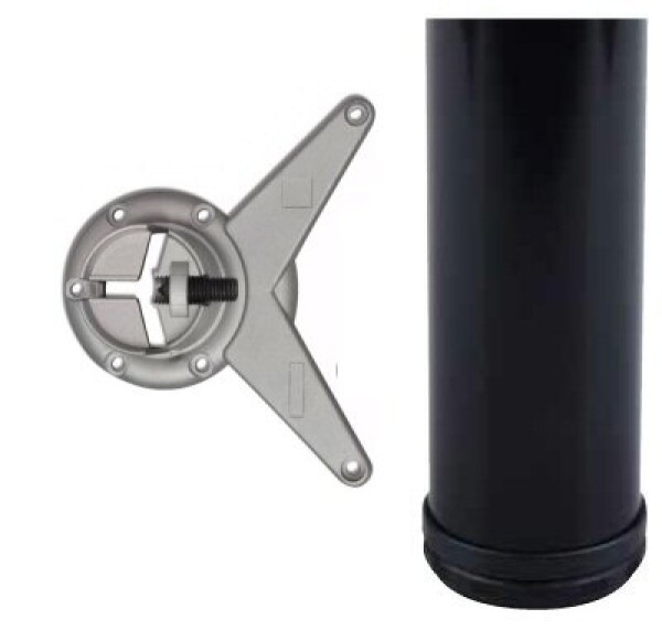 Incoll stolová noha černá 710x60 (24_GP00_071_54)