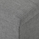 Taburet s úložným prostorem, šedá, jemně hrubá látka, TAB-462 GREY2