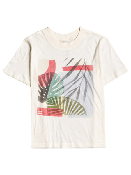 Billabong PALM DECO SALT CRYSTAL dámské tričko krátkým rukávem