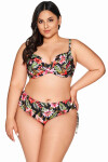 Horní díl plavek 218 Floral plus - AVA černá 95/F