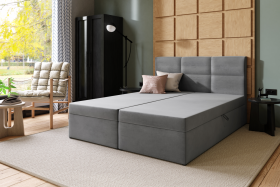 FRONTI Postel SAVIO 180x200 šedá
