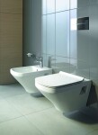 DURAVIT - DuraStyle Závěsné WC, Rimless, s WonderGliss, bílá 25380900001