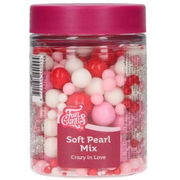 FunCakes Perličky měkké mix Crazy in Love 80g
