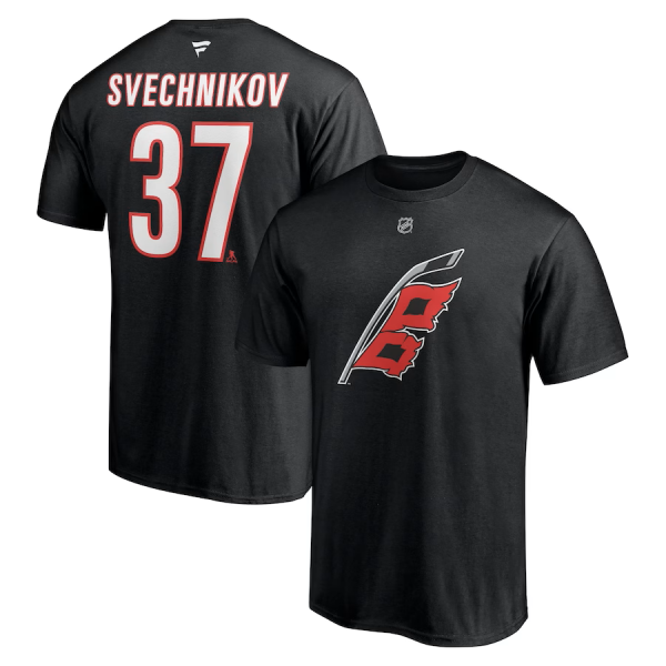 Fanatics Pánské Tričko Andrei Svechnikov #37 Carolina Hurricanes Authentic Stack Name Number Velikost: