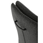 Jídelní židle, šedá, látka, DCL-P3107 GREY2
