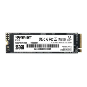 PATRIOT P320 256GB / SSD / M.2 2280 / PCIe Gen3 x4 / Heatsink / R: 2200MBps / W: 1200MBPs / 5y (P320P256GM28)