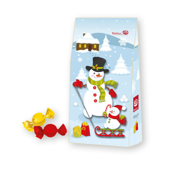 Born Syn Mléčné pralinky Vánoční sněhulák 94,5g